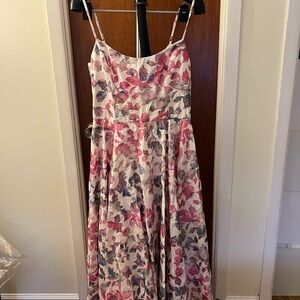 Dress the Population pink floral Easter dress